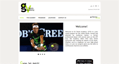 Desktop Screenshot of gvtennisacademy.com